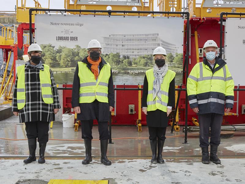 Lombard Odier pose la première pierre de son futur siège mondial à